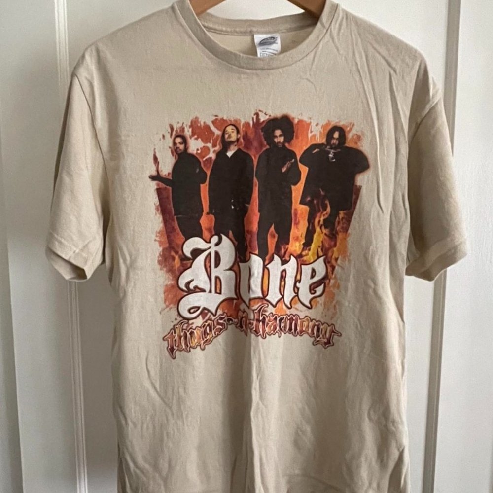 Bone Thugs-n-Harmony T-Shirt | Beige / Tan | Size Medium